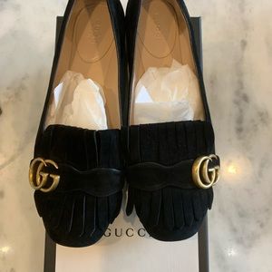 Gucci Marmot “GG” suede loafers. Beautiful!!!